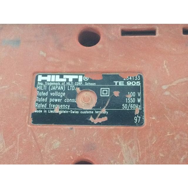 HILTI ☆中古品☆HILTI ヒルティ 電動ハンマ TE905 ハツリ HILTI ☆中古品☆HILTI ヒルティ 電動ハンマ TE905 ハツリ