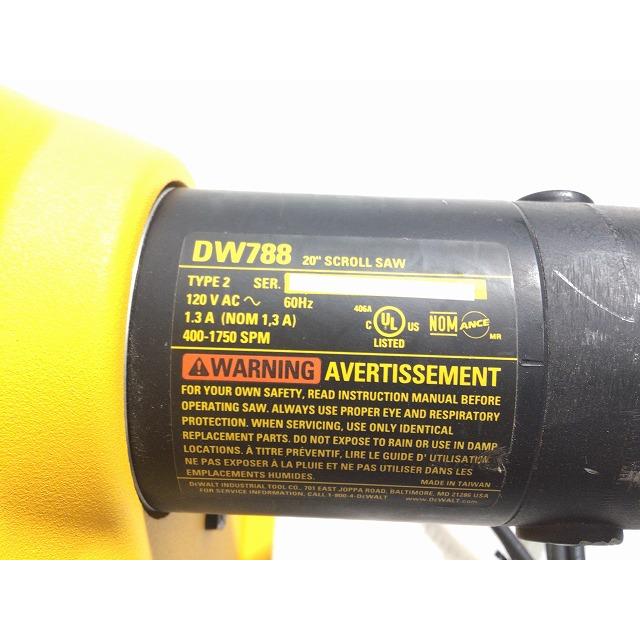 ☆比較的綺麗☆DWALT デウォルト 糸のこ盤 スクロールソー DW788 ☆比較的綺麗☆DWALT デウォルト 糸のこ盤 スクロールソー DW788