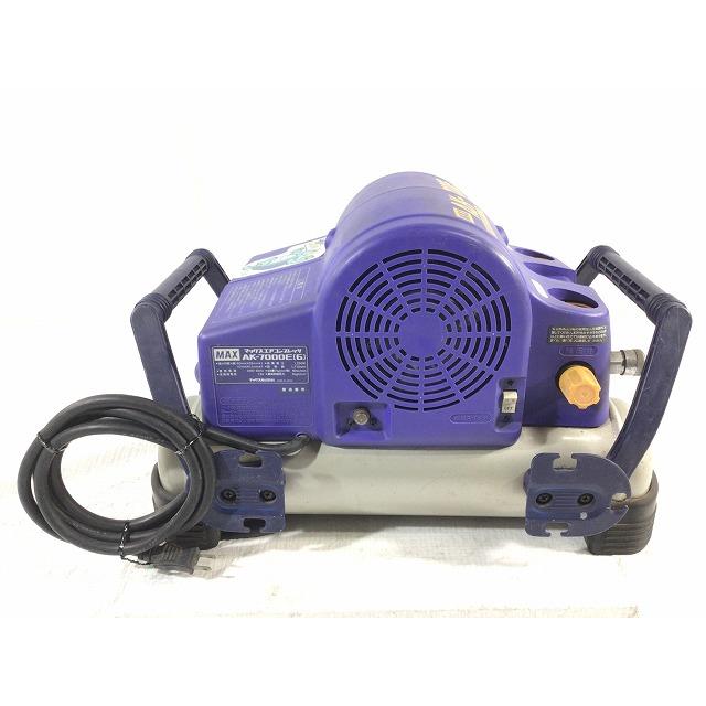 マックス ☆中古品☆MAX 常圧 エアコンプレッサ AK-7000E[6 マックス ☆中古品☆MAX 常圧 エアコンプレッサ AK-7000E[6