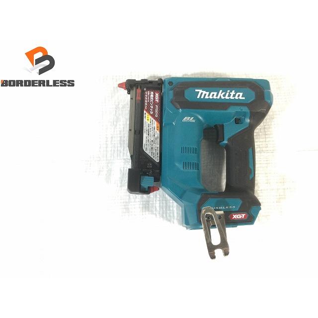 ☆中古美品☆ makita マキタ 40Vmax 35mm 充電式ピンタッカ PT001GZ 青  