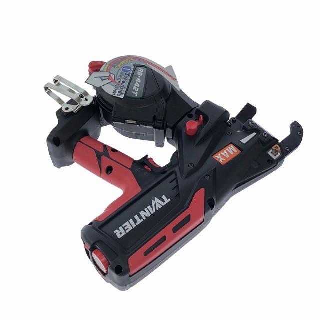 ☆未使用品☆MAX マックス 14.4V 鉄筋結束機 ツインタイア RB-442T-B2C/1450A バッテリー2個(5.0Ah)充電器+ケース128823の画像