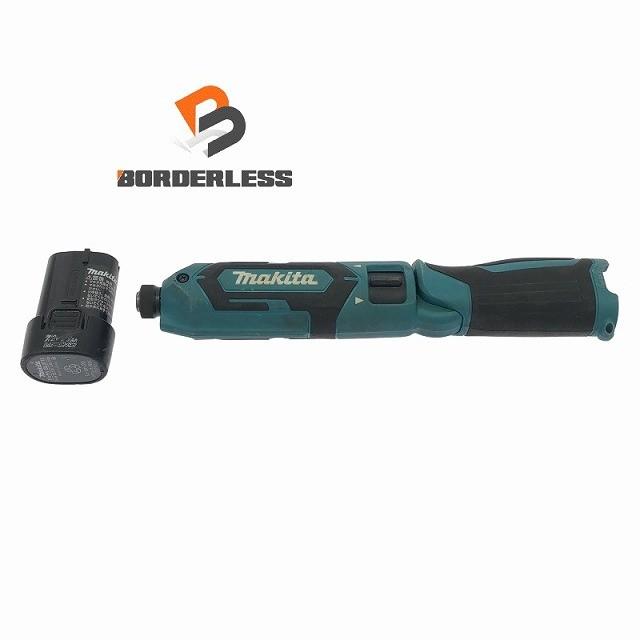 ☆中古品☆ makita マキタ 7.2V 充電式ペンインパクトドライバー TD022D 青/ブルー バッテリ1個(1.5Ah) コードレス ...