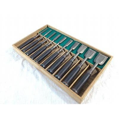 ☆未使用 保管品☆鑿/ノミ/のみ 木目打 錦龍 摂津住人 政男道人 全10本