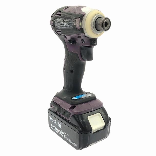 ☆中古品☆ makita マキタ 18V 充電式インパクトドライバ TD172D 紫 