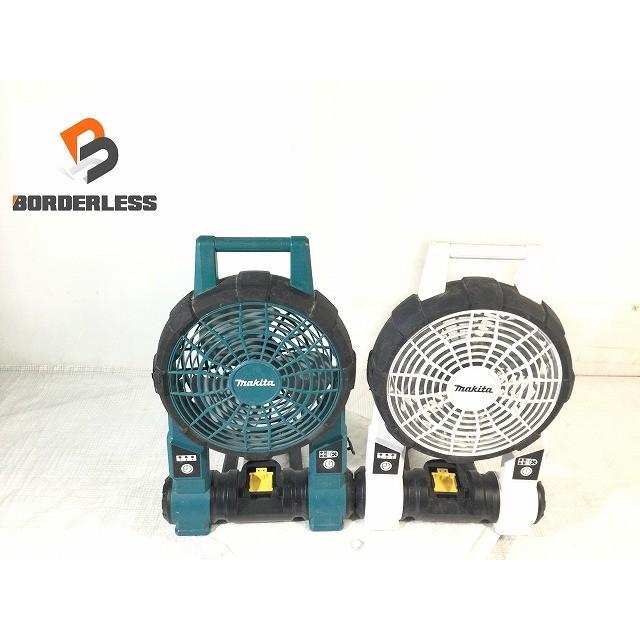 ☆中古品2点セット☆makita マキタ 100V/14.4V18V 充電式ファン CF201D
