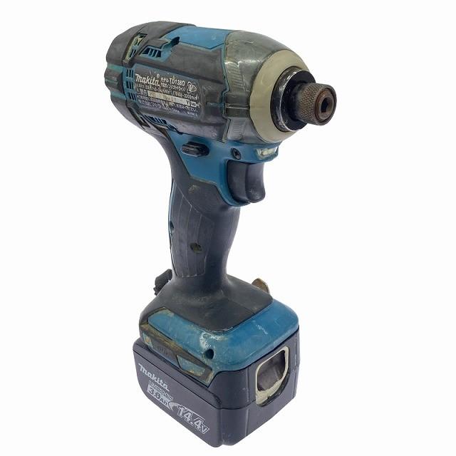 ☆中古品☆makita マキタ 14.4V 充電式インパクトドライバー TD138D 青 