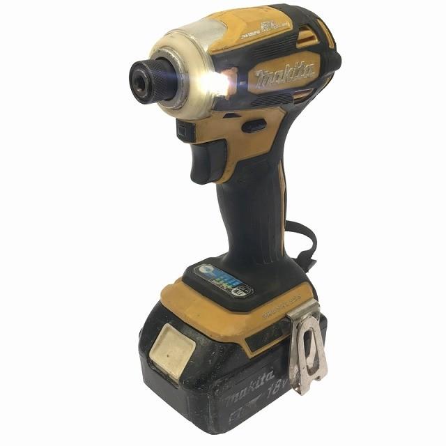 中古品　マキタ(Makita) 充電式インパクトドライバ（イエロー） 18V 　本体のみ Amazon | マキタ(Makita) 充電式インパクトドライバ（イエロー