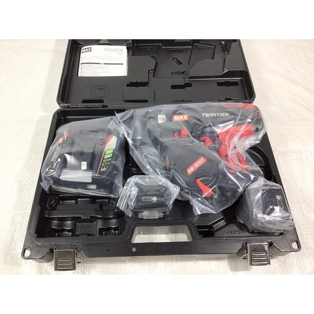 ☆未使用品☆MAX マックス 14.4V 鉄筋結束機 ツインタイア RB-610T-B2C/1450A バッテリー2個(14.4V 5.0Ah) 充電器付 ツインタイヤ114629 |  | 02