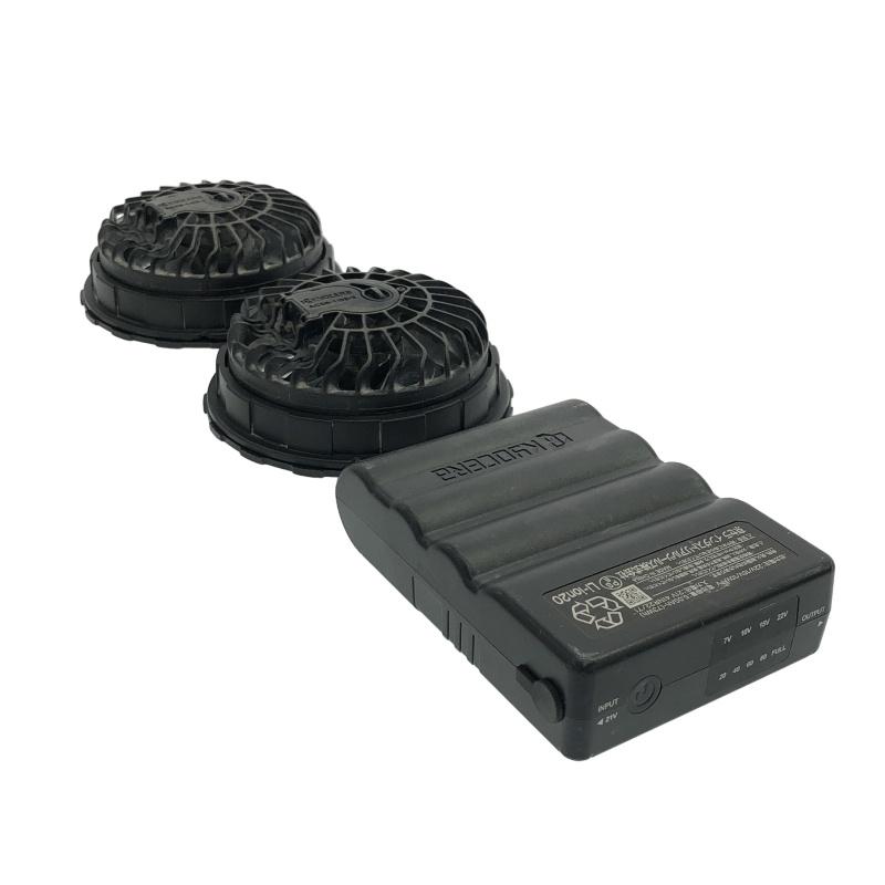 ☆中古品☆BURTLE バートル 22V エアークラフト専用バッテリー AC08 黒 ファンユニット AC08-2 マットブラック 空調作業 ...