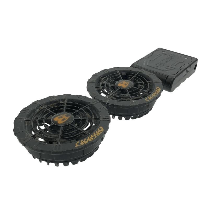 ☆中古品☆BURTLE バートル 22V エアークラフト専用バッテリー AC08 黒 ファンユニット AC08-2 マットブラック 空調作業 ...