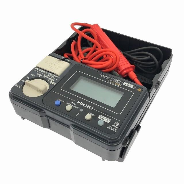 ☆美品☆HIOKI 日置電機 絶縁抵抗計 IR4053 デジタルメガー 太陽光発電