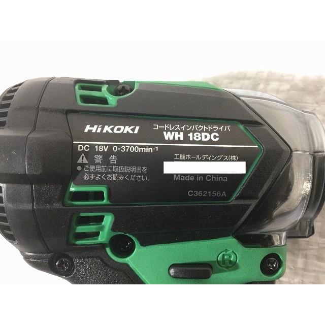 ☆未使用☆HiKOKI ハイコーキ コードレスインパクトドライバ WH18DC