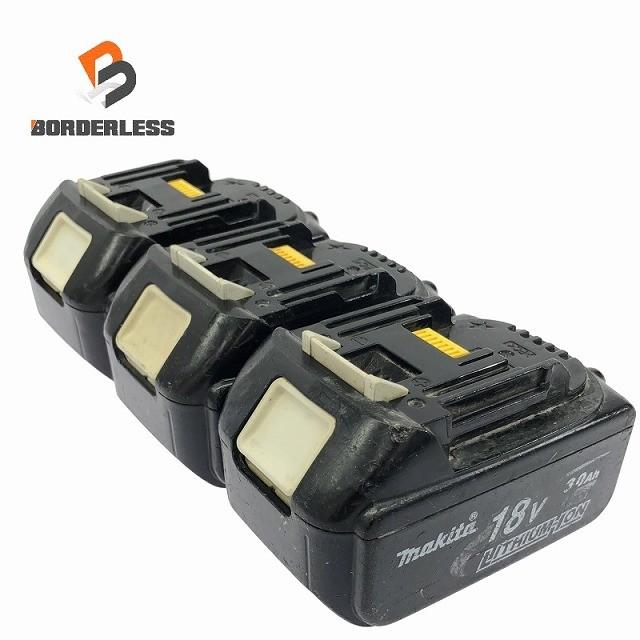☆中古品3個セット☆makita マキタ 18V 純正 リチウムイオンバッテリー 5.0Ah BL1850 4.0Ah BL1840 3.0Ah BL1830 蓄電池 充電池 | 