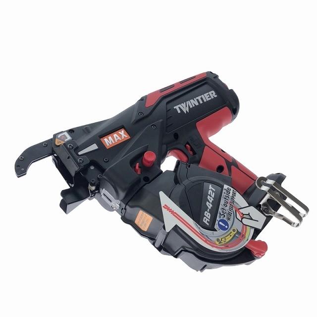 ☆未使用品☆MAX マックス 14.4V 鉄筋結束機 ツインタイア RB-442T-B2C/1450A バッテリー2個(5.0Ah)充電器+ケース129656の画像