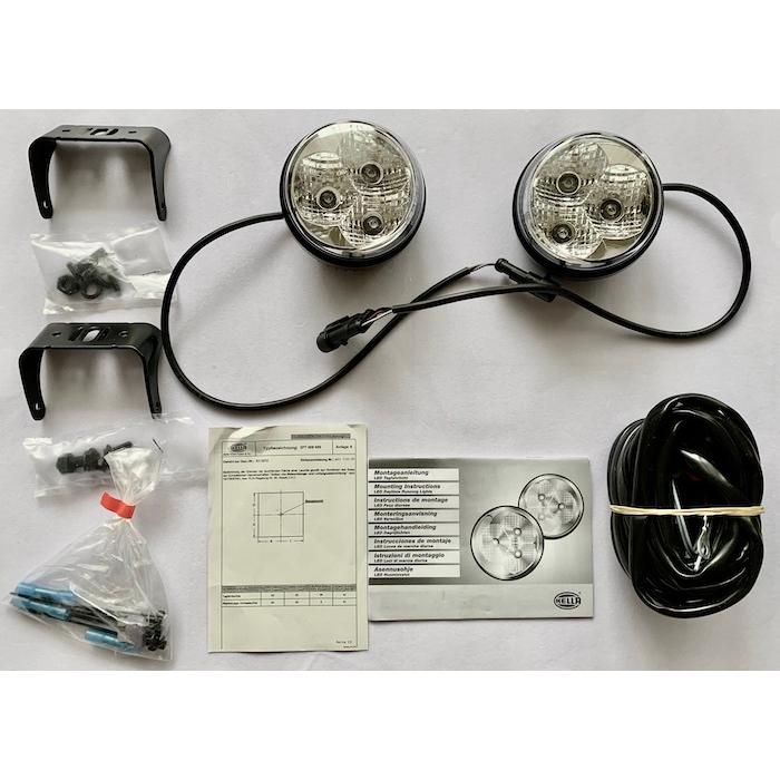 ドイツ製 HELLA LED デイタイムランニングライト 2個セット 90mm 12