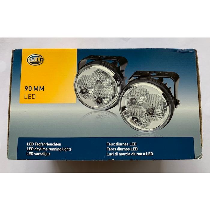ドイツ製 HELLA LED デイタイムランニングライト 2個セット 90mm 12