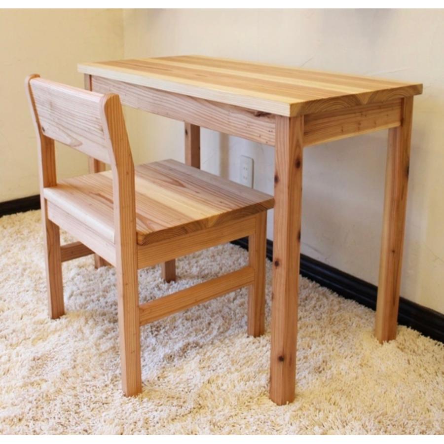 家具職人手作り 一点物 無垢材ハンドメイド デスク&チェアーセット クリプトメリア 国産杉 デスク幅950mmx奥行450mmx高700mm テレワーク リモートワーク_3
