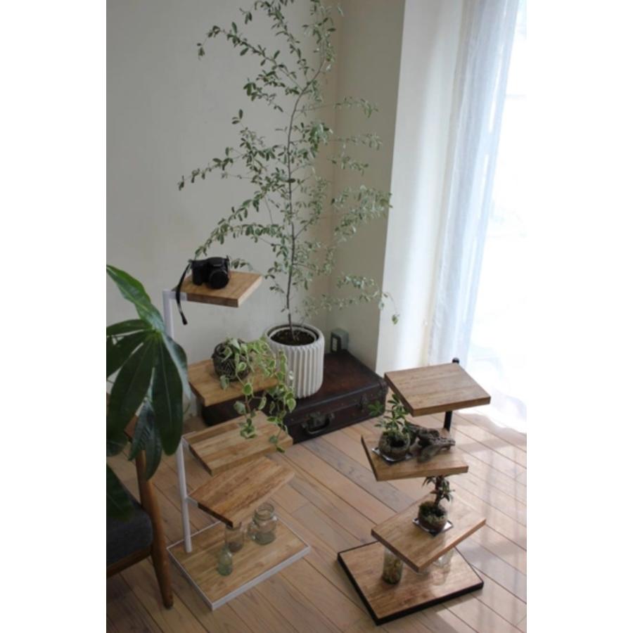 木製シェルフ　３６０度回転ラック　３段　アイアン家具　カフェ風　漢前　植物棚 0_b65950d8dcc9f352ea90ad0d9cef 木製ラック・ウッドラック