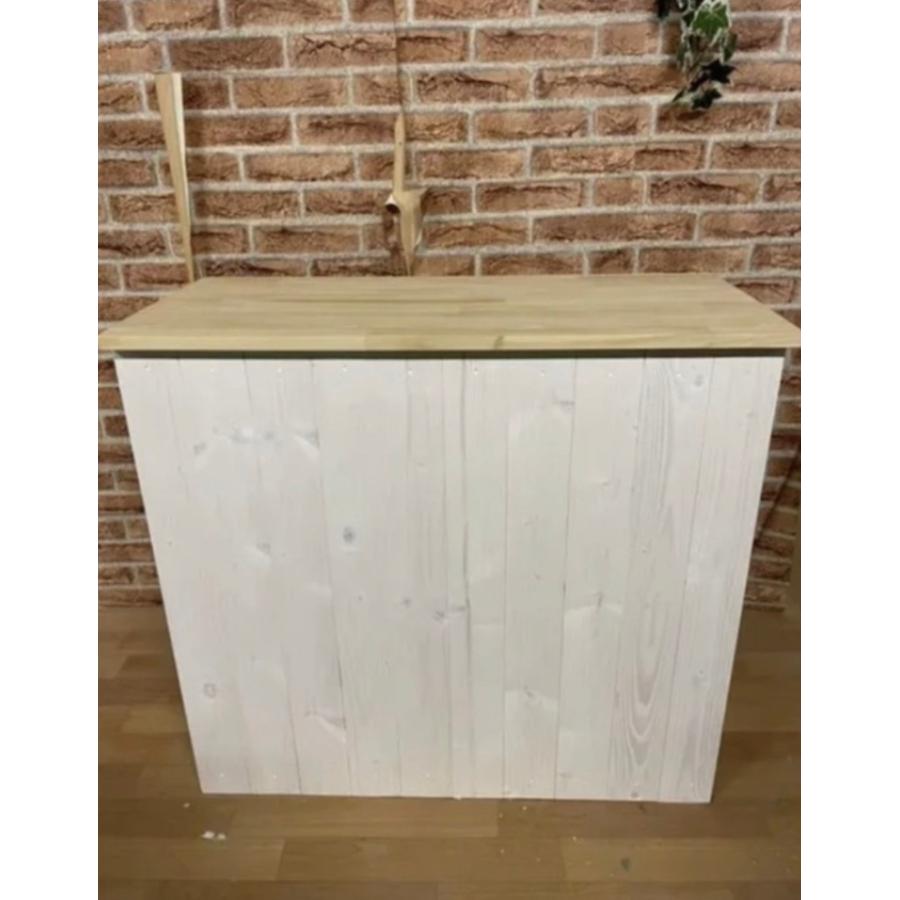 職人手作り 一点物 天然木 キッチンカウンター レジカウンター カフェカウンター 受付カウンター 幅84cm×高さ83cm×奥行き40cm 無垢材 |  | 01