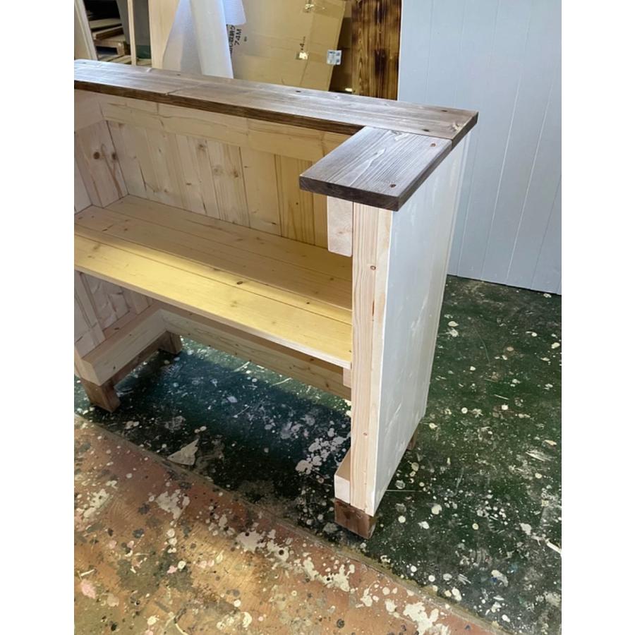 カウンターテーブル、ハンドメイド カウンターテーブル キッチンカウンター 高さ90cm 幅110cm