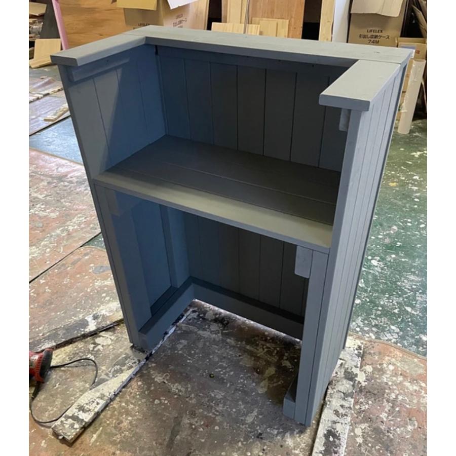 職人手作り 一点物 天然木 キッチンカウンター レジカウンター カフェカウンター 受付カウンター 幅90cm×高さ105cm×奥行き38cm 無垢材 |  | 01