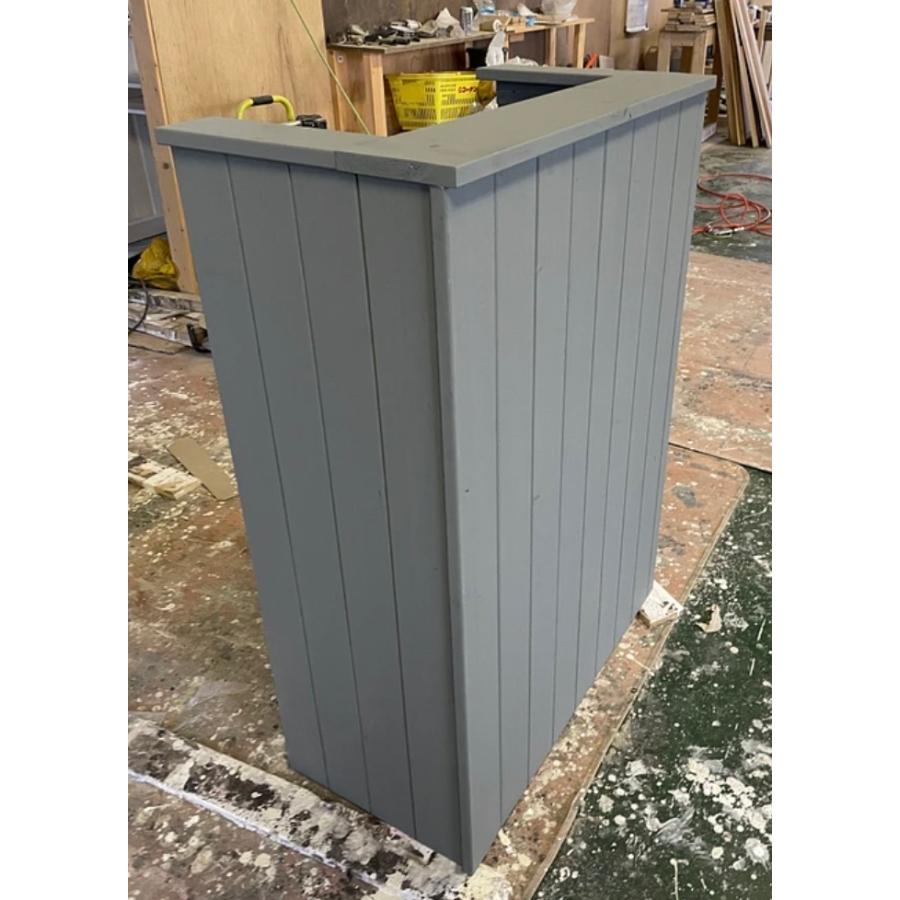 職人手作り 一点物 天然木 キッチンカウンター レジカウンター カフェカウンター 受付カウンター 幅90cm×高さ105cm×奥行き38cm 無垢材 |  | 02