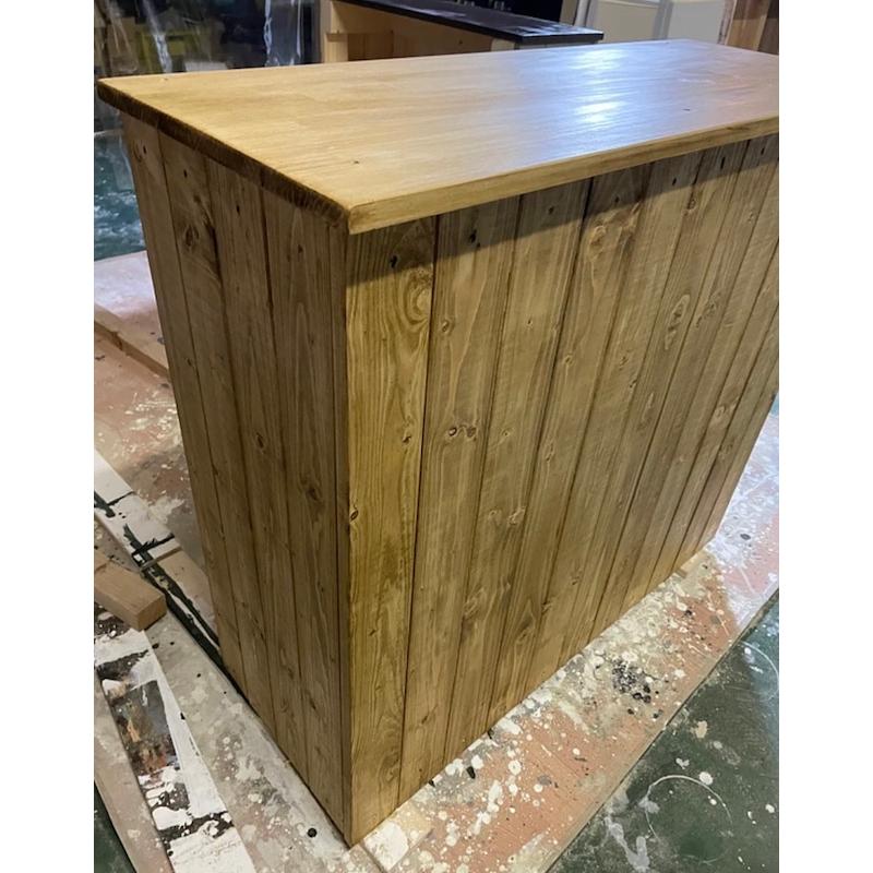 職人手作り 一点物 天然木 キッチンカウンター レジカウンター カフェカウンター 受付カウンター 幅90cm×高さ84cm×奥行き40cm 無垢材 |  | 02