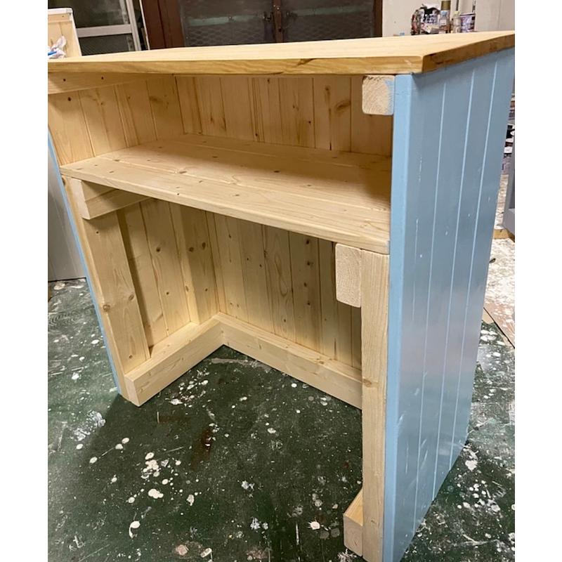 職人手作り 一点物 天然木 キッチンカウンター レジカウンター カフェカウンター 受付カウンター 幅75cm×高さ80cm×奥行き30cm 無垢材 |  | 03