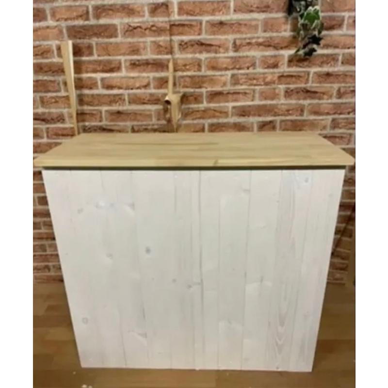 職人手作り 一点物 天然木 キッチンカウンター レジカウンター カフェカウンター 受付カウンター 幅75cm×高さ80cm×奥行き33cm 無垢材 | 