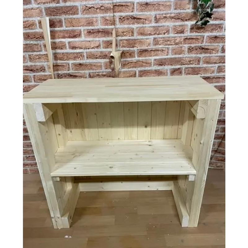 職人手作り 一点物 天然木 キッチンカウンター レジカウンター カフェカウンター 受付カウンター 幅75cm×高さ80cm×奥行き33cm 無垢材 |  | 01