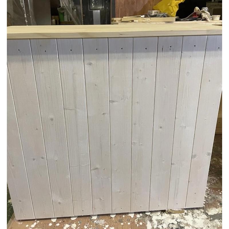 職人手作り 一点物 天然木 キッチンカウンター レジカウンター カフェカウンター 受付カウンター 幅75cm×高さ80cm×奥行き33cm 無垢材 |  | 02