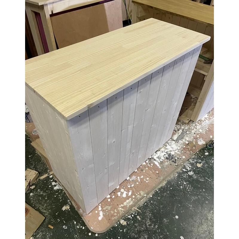 職人手作り 一点物 天然木 キッチンカウンター レジカウンター カフェカウンター 受付カウンター 幅75cm×高さ80cm×奥行き33cm 無垢材 |  | 03