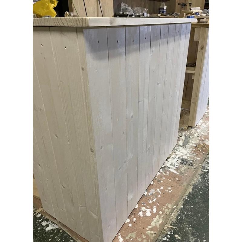 職人手作り 一点物 天然木 キッチンカウンター レジカウンター カフェカウンター 受付カウンター 幅75cm×高さ80cm×奥行き33cm 無垢材 |  | 05