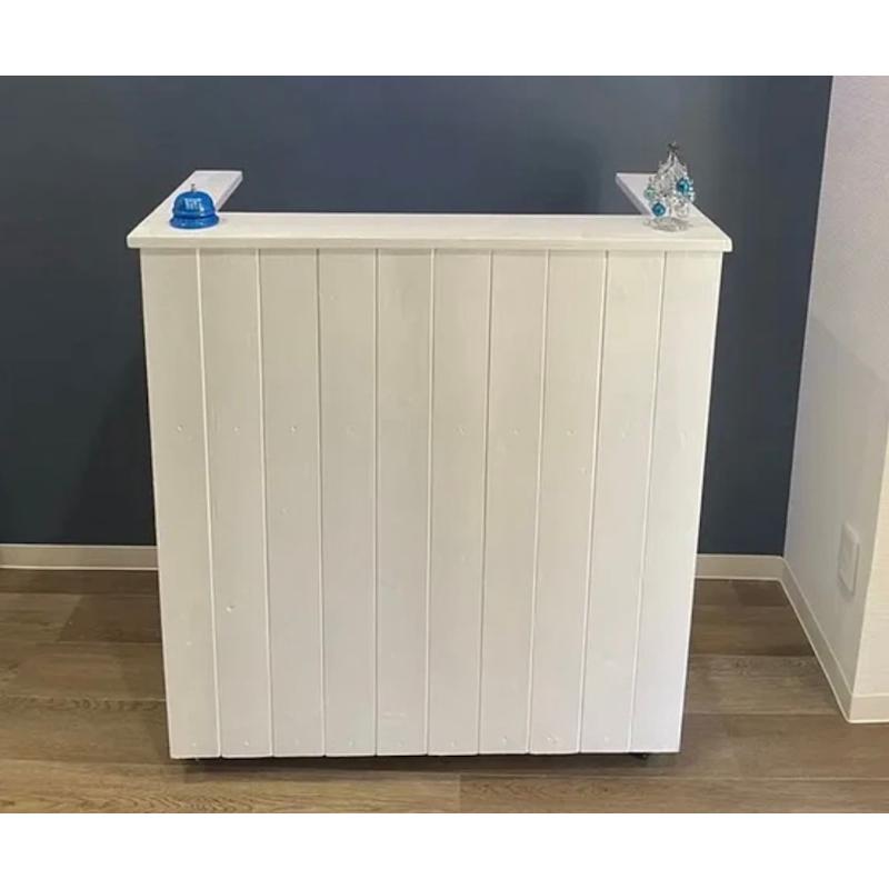 職人手作り 一点物 天然木 キッチンカウンター レジカウンター カフェカウンター 受付カウンター 幅73cm×高さ98cm×奥行き38cm 無垢材 | 