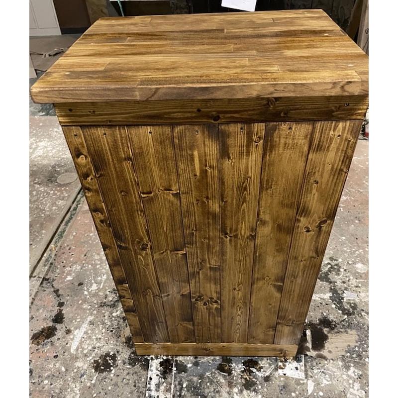 職人手作り 一点物 天然木 キッチンカウンター レジカウンター カフェカウンター 受付カウンター 幅65cm×高さ95cm×奥行き40cm 無垢材 |  | 02