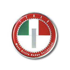 ワールドフラッグ グリルバッジ 7カ国 真鍮クロームメッキ 仕上げ