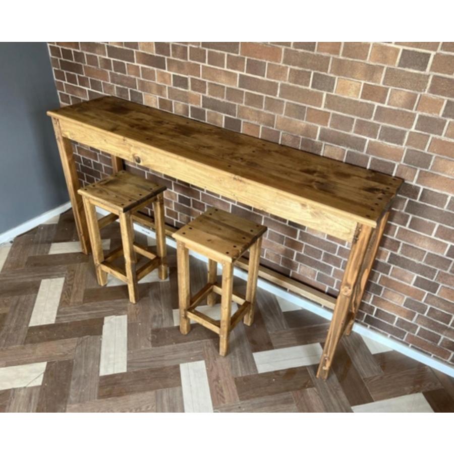 職人手作り 一点物 天然木 ハンドメイド カウンターテーブル&スツール