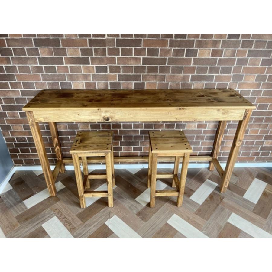 最安価格 天然木 カウンター テーブル 机 完成品 組み立て無し