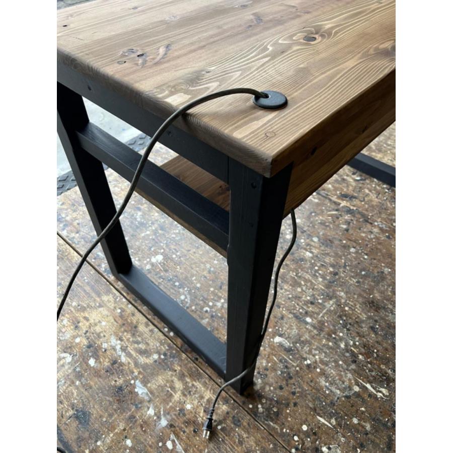 職人手作り 一点物 天然木 ハンドメイド 引き出し付 PCデスク 学習机