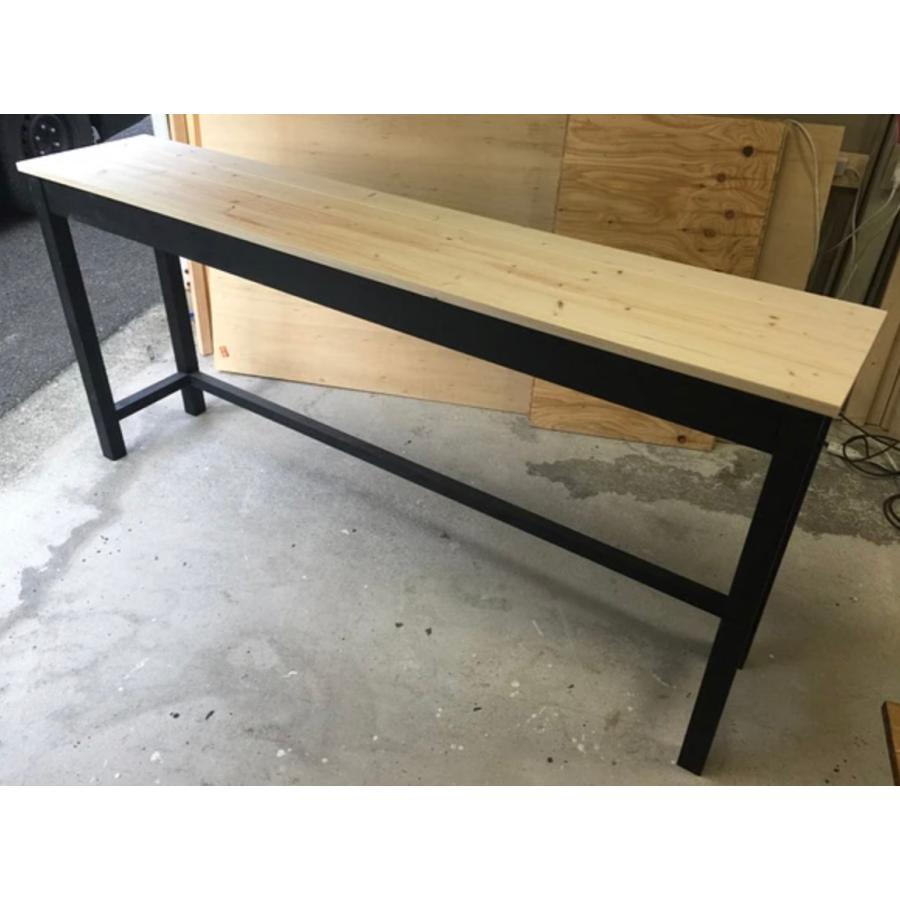 職人手作り 一点物 天然木 カウンター テーブル 机 完成品(組立無し