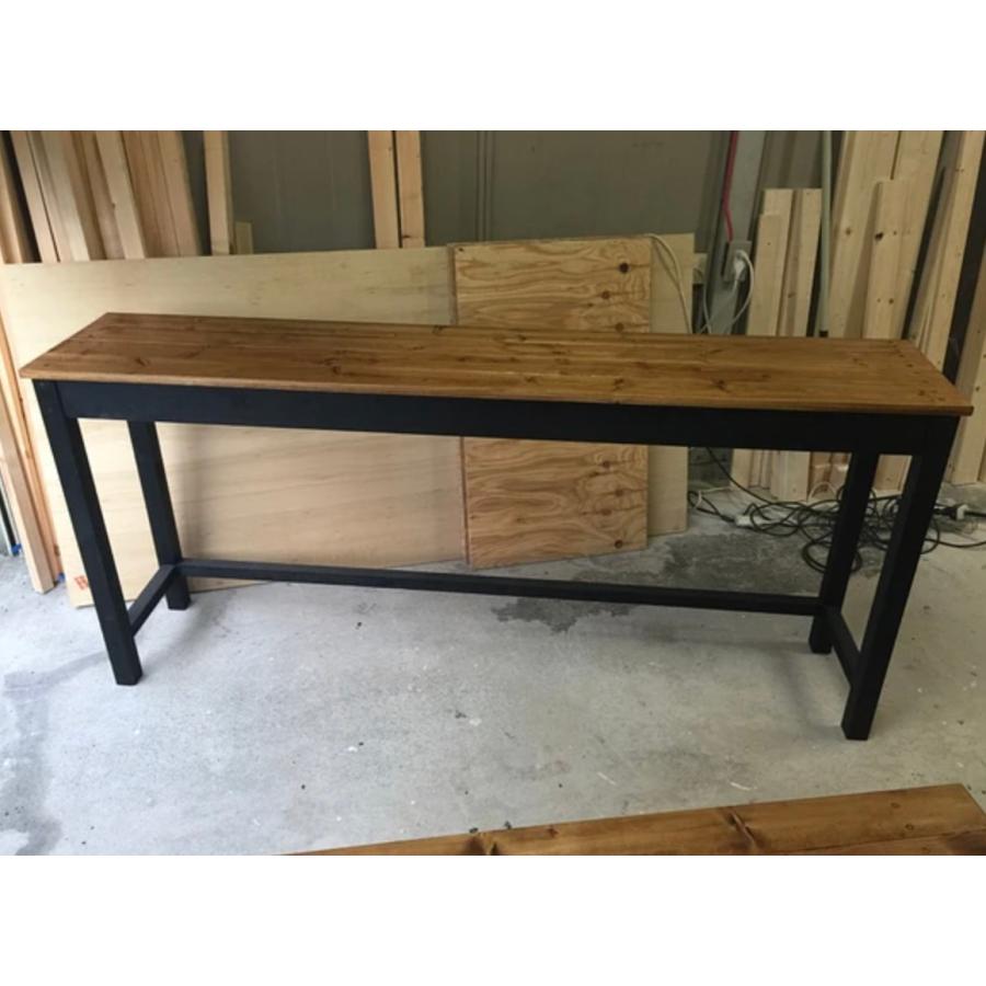 職人手作り 一点物 天然木 カウンター テーブル 机 完成品(組立無し