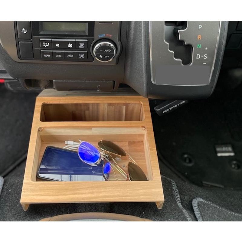 200系ハイエース専用 LIF マルチコンソールボックス ゴミ箱 ティッシュケース ドリンクホルダー 小物入れ バンライフ 専用設計 アカシア |  | 11