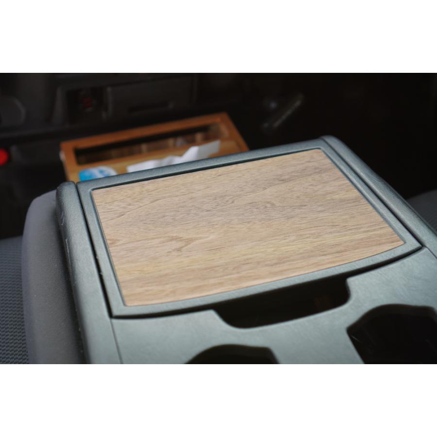 ハイエース DX 200系 ウォールナット 純正コンソール リアルウッドシート 天然木 突板 LIF バンライフ VanLife |  | 03