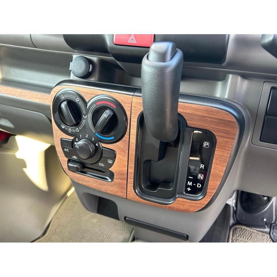 スズキ エブリイ DA17V ウォールナット エアコンパネルシール 天然木 突板 LIF VanLife | エブリイワゴン