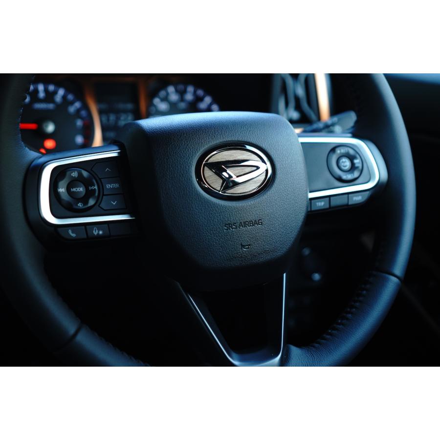 ダイハツ（DAIHATSU） ステアリングエンブレム 天然木ステッカー
