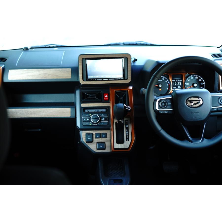 ダイハツ（DAIHATSU） タフト ナビパネル 天然木ステッカー