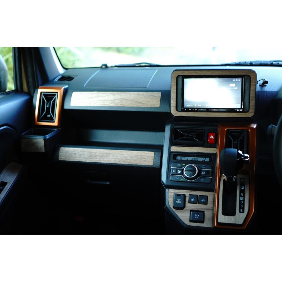 ダイハツ（DAIHATSU） タフト ナビパネル 天然木ステッカー