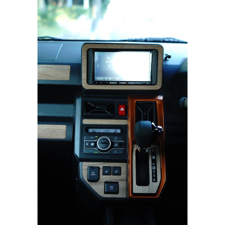 ダイハツ（DAIHATSU） タフト ナビパネル 天然木ステッカー