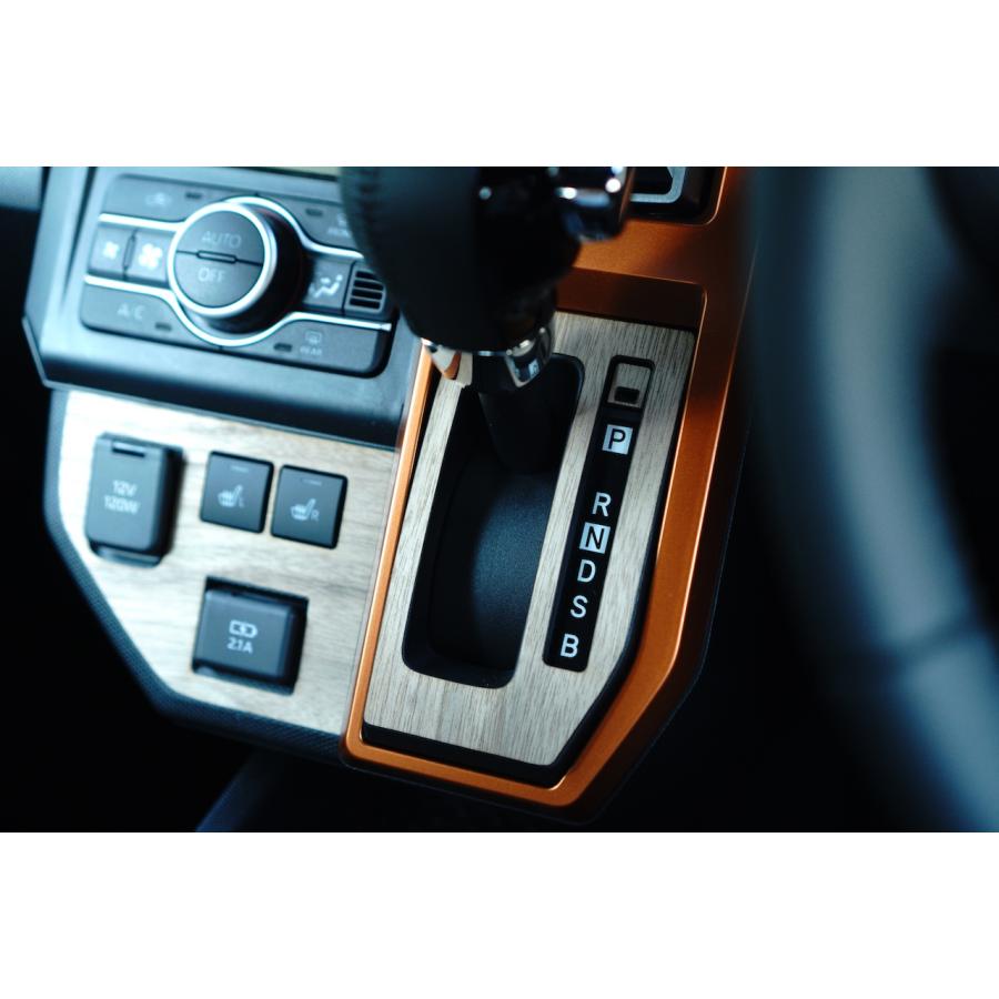 ダイハツ（DAIHATSU） タフト ATシフトパネル 天然木ステッカー