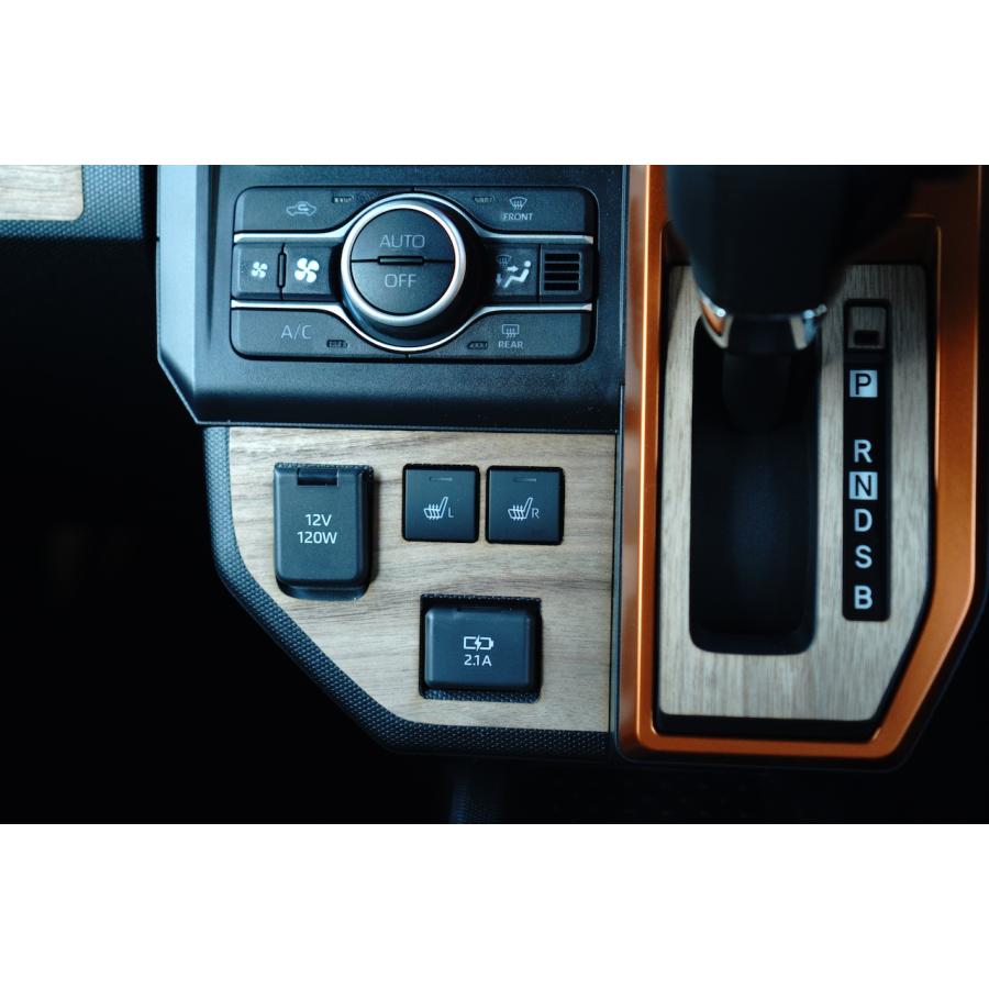 ダイハツ（DAIHATSU） タフト センターパネルパネル 天然木ステッカー